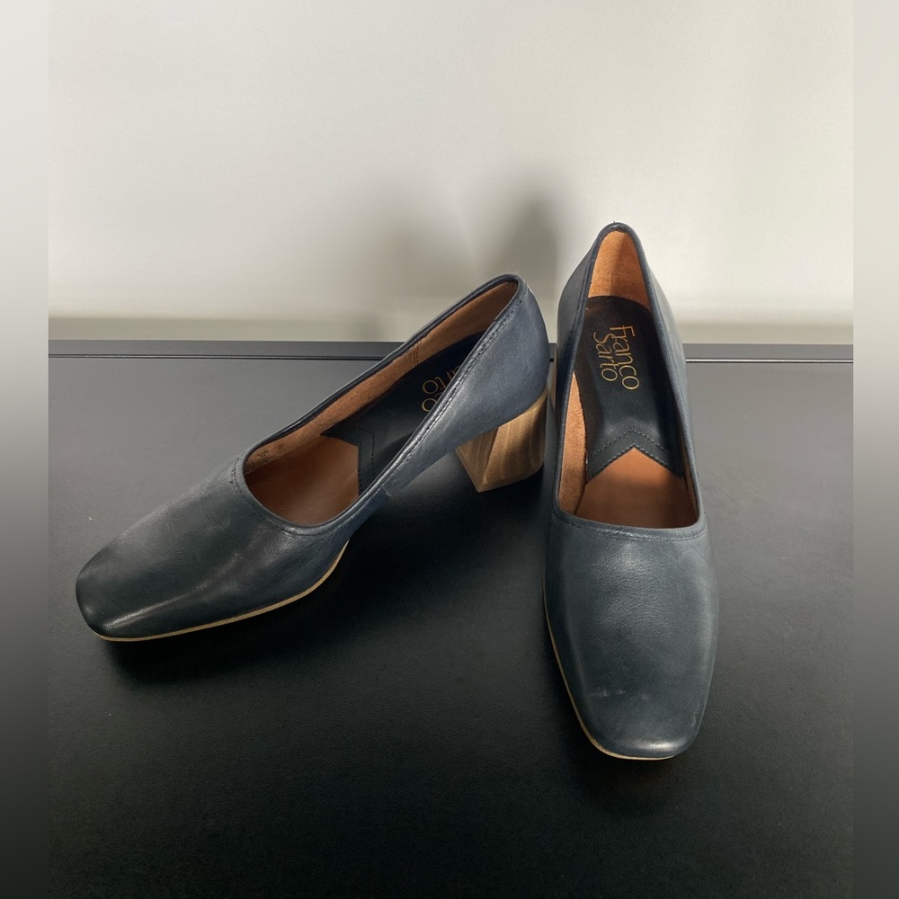 Franco Sarto Navy Blue High Heal Pumps